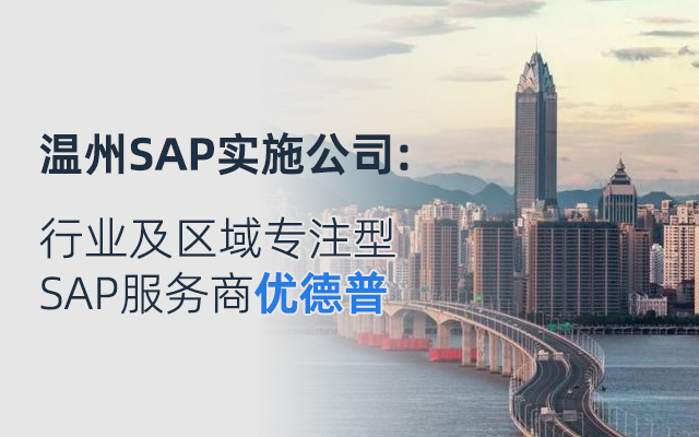 温州sap企业管理软件,温州SAP实施商,SAP合作伙伴,优德普,温州SAP代理商,温州ERP,温州SAP